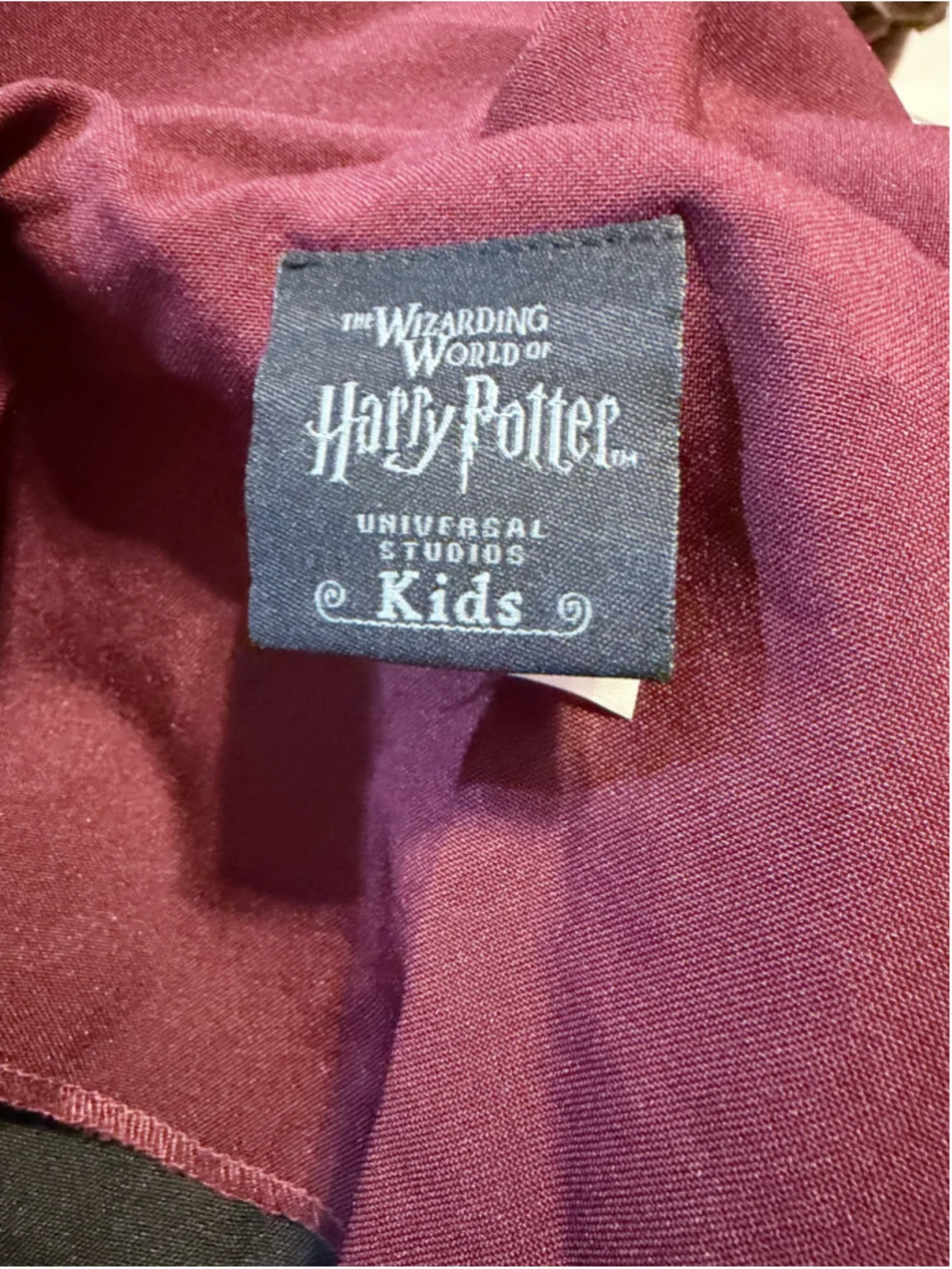 UNISEX Harry Potter Gryffindor Robe Size XXS Black Maroon UNIVERSAL STUDIOS